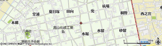 愛知県一宮市瀬部兜13周辺の地図