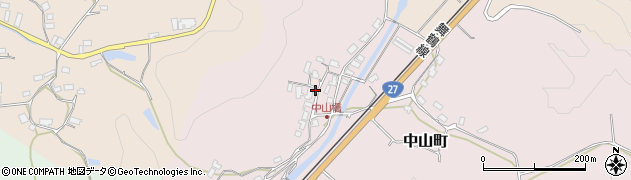 京都府綾部市中山町（梅ノ木段）周辺の地図