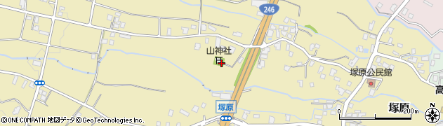 静岡県御殿場市塚原周辺の地図