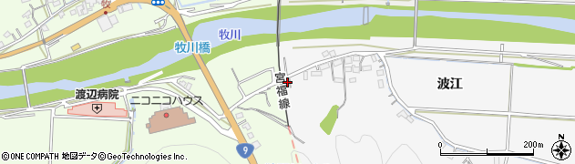 京都府福知山市上天津1378周辺の地図
