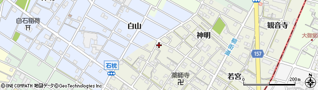 愛知県江南市力長町神出33周辺の地図