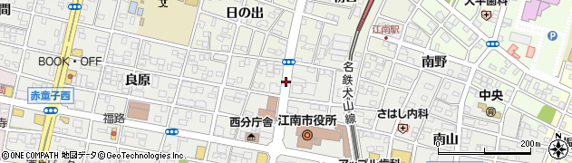 江南市役所周辺の地図