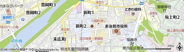 岐阜県多治見市小路町16周辺の地図