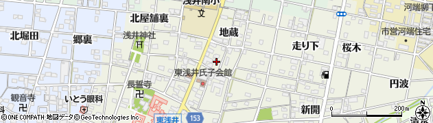 愛知県一宮市浅井町東浅井地蔵59周辺の地図