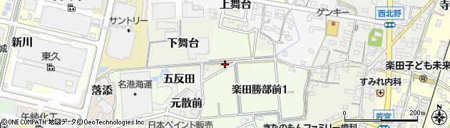 愛知県犬山市下舞台115周辺の地図