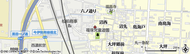 愛知県一宮市木曽川町門間沼奥47周辺の地図
