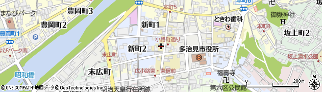 岐阜県多治見市小路町13周辺の地図