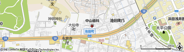 中山歯科医院周辺の地図