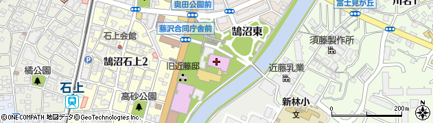 藤沢市民会館　第１展示集会ホール周辺の地図
