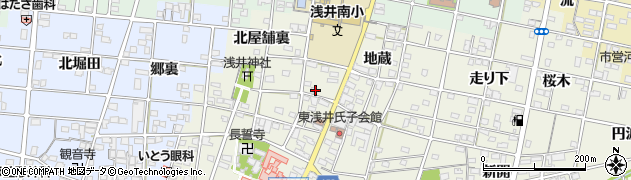 愛知県一宮市浅井町東浅井地蔵81周辺の地図