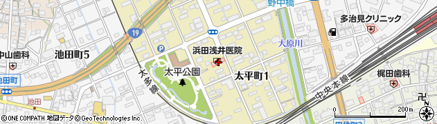 浜田浅井医院周辺の地図
