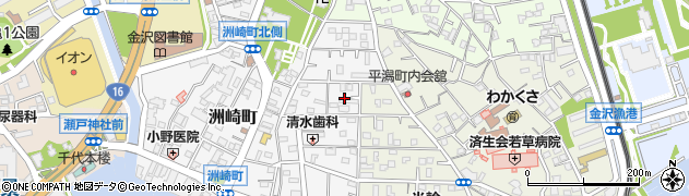 神奈川県横浜市金沢区洲崎町12周辺の地図
