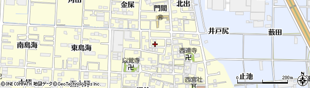 愛知県一宮市木曽川町門間西郷38周辺の地図