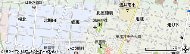 愛知県一宮市浅井町東浅井戌亥6周辺の地図