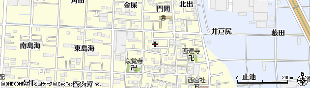 愛知県一宮市木曽川町門間西郷37周辺の地図