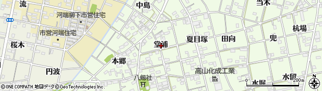 愛知県一宮市瀬部堂浦周辺の地図