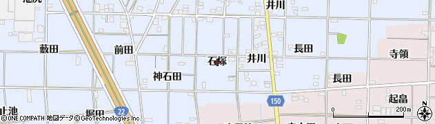 愛知県一宮市高田石塚周辺の地図
