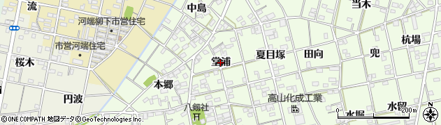 愛知県一宮市瀬部（堂浦）周辺の地図