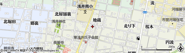 愛知県一宮市浅井町東浅井地蔵56周辺の地図