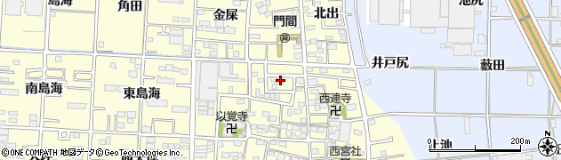 愛知県一宮市木曽川町門間西郷35周辺の地図