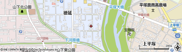 神奈川県平塚市徳延621周辺の地図