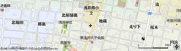 愛知県一宮市浅井町東浅井地蔵49周辺の地図
