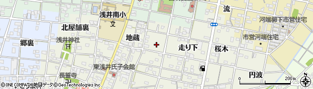 愛知県一宮市浅井町東浅井地蔵31周辺の地図