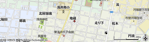 愛知県一宮市浅井町東浅井地蔵37周辺の地図