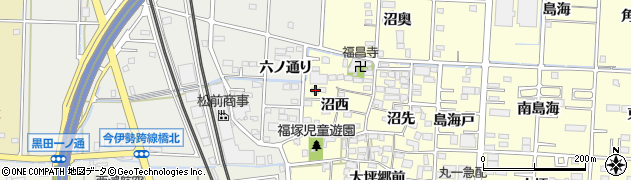 愛知県一宮市木曽川町門間沼奥41周辺の地図