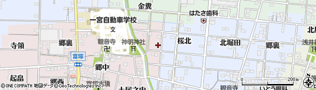 愛知県一宮市富塚川向39周辺の地図