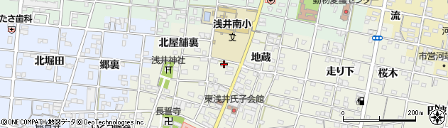 愛知県一宮市浅井町東浅井地蔵47周辺の地図