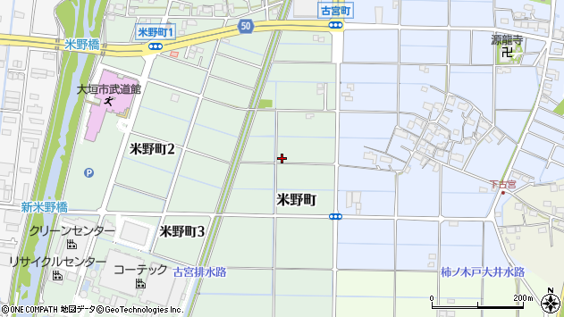 〒503-0847 岐阜県大垣市米野町の地図
