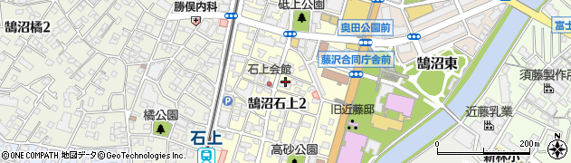 神奈川県藤沢市鵠沼石上周辺の地図