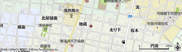 愛知県一宮市浅井町東浅井地蔵33周辺の地図