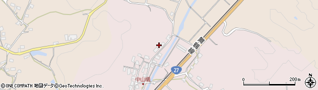 京都府綾部市中山町（段）周辺の地図