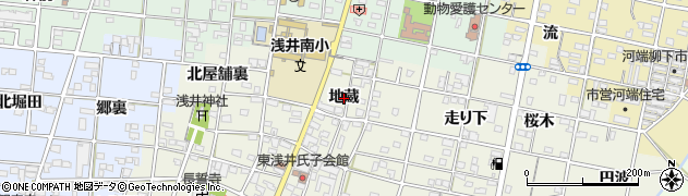 愛知県一宮市浅井町東浅井地蔵周辺の地図