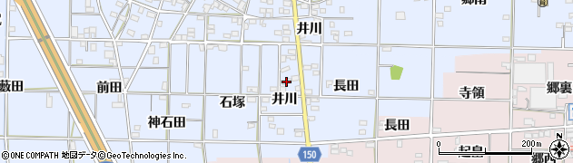 愛知県一宮市高田井川36周辺の地図