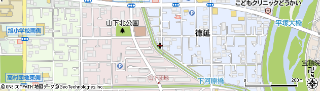 神奈川県平塚市徳延680-1周辺の地図