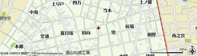愛知県一宮市瀬部兜1周辺の地図