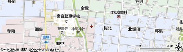 愛知県一宮市富塚川向18周辺の地図