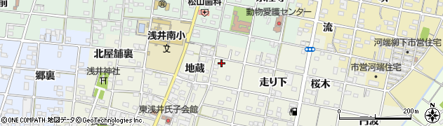 愛知県一宮市浅井町東浅井地蔵25周辺の地図