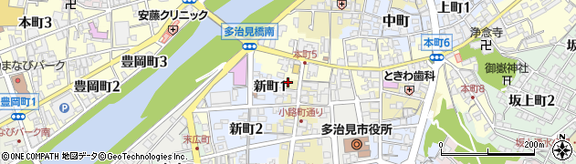 岐阜県多治見市小路町1周辺の地図