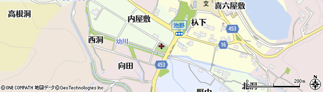 愛知県犬山市内屋敷173周辺の地図