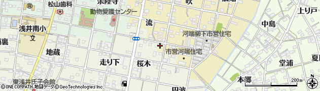 愛知県一宮市浅井町河端流48周辺の地図