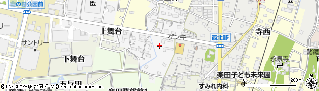 愛知県犬山市焼野周辺の地図