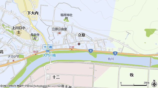 〒620-0914 京都府福知山市立原の地図