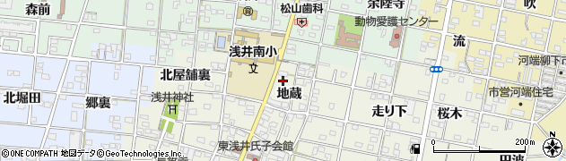 愛知県一宮市浅井町東浅井地蔵392周辺の地図