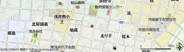 愛知県一宮市浅井町東浅井地蔵9-7周辺の地図