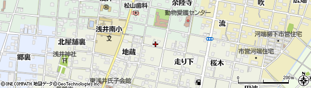 愛知県一宮市浅井町東浅井地蔵11周辺の地図