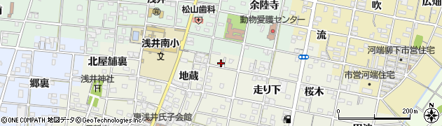 愛知県一宮市浅井町東浅井地蔵13周辺の地図